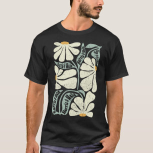 Kamala Harris Waltz Hand getrokken bloem helderder T-shirt