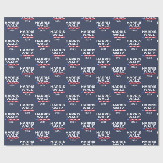 Kamala Harris Walz 2024 Cadeaupapier (Vlak)