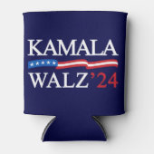 Kamala Harris Walz 2024 Duidelijk Blauw Blikjeskoeler (Voorkant)