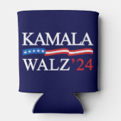 Kamala Harris Walz 2024 Duidelijk Blauw Blikjeskoeler (Achterkant)