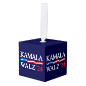 Kamala Harris Walz 2024 Duidelijk Blauw Decoratie (Voorkant hoekig)