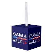 Kamala Harris Walz 2024 Duidelijk Blauw Decoratie (Achter hoekig)