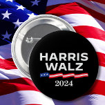 Kamala Harris Walz 2024 Ronde Button 5,7 Cm<br><div class="desc">Kamala Harris Walz 2024</div>