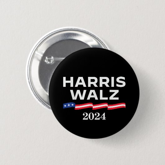 Kamala Harris Walz 2024 Ronde Button 5,7 Cm (Voorkant /achterkant)