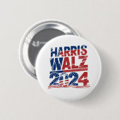 Kamala Harris Walz President 2024 Ronde Button 5,7 Cm (Voorkant /achterkant)