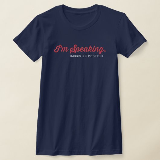 Kamala Harris Walz T-shirt aan het woord (Laagn)