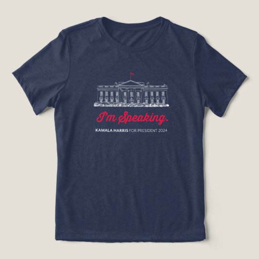 Kamala Harris Walz T-shirt aan het woord (Design voorkant)