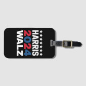 Kamala Harris Walz voor President Vice-President Bagagelabel (Voorkant (horizontaal))