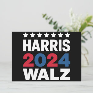 Kamala Harris Walz voor President Vice-President Kaart