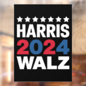 Kamala Harris Walz voor President Vice-President Raamsticker (Vel 2)
