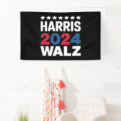 Kamala Harris Walz voor President Vice-President Spandoek (Insitu)