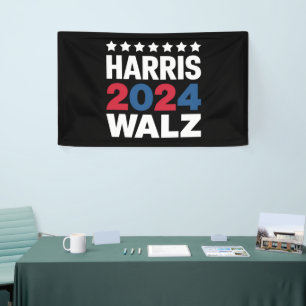 Kamala Harris Walz voor President Vice-President Spandoek