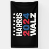 Kamala Harris Walz voor President Vice-President Spandoek (Verticaal)