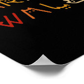 Kamala Harris Walz Waltz 2024 Kattenbelettering Po Poster (Hoek)