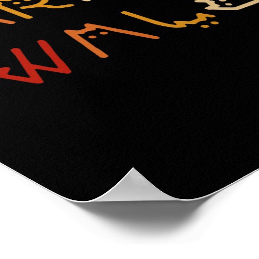 Kamala Harris Walz Waltz 2024 Kattenbelettering Po Poster (Hoek)