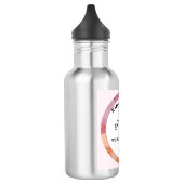 Kamala Harris Waterfles. Roze Logo Waterfles (Links)