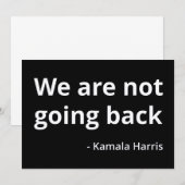 Kamala Harris - We gaan niet terug II (Voorkant / Achterkant)