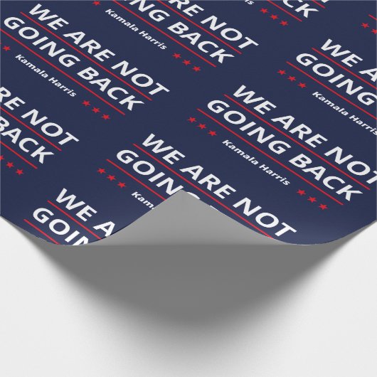 Kamala Harris - We gaan niet terug II Cadeaupapier (Hoek)