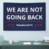 Kamala Harris - We gaan niet terug II Spandoek (Beurs)