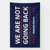 Kamala Harris - We gaan niet terug II Spandoek (Verticaal)