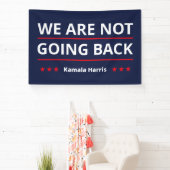 Kamala Harris - We gaan niet terug II Spandoek (Insitu)