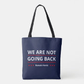 Kamala Harris - We gaan niet terug II Tote Bag (Achterkant)