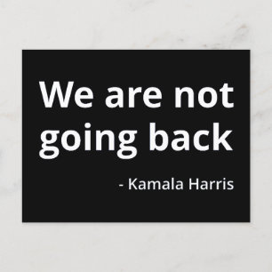 Kamala Harris - We gaan niet terug III Briefkaart