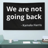 Kamala Harris - We gaan niet terug III Spandoek (Beurs)