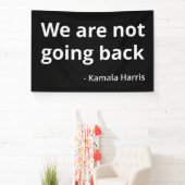 Kamala Harris - We gaan niet terug III Spandoek (Insitu)