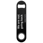 Kamala Harris - We gaan niet terug III Speed Flessenopener (Voorkant)