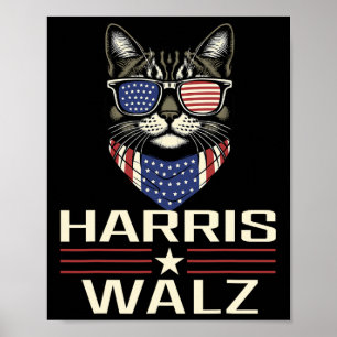 Kamala Harris Wheimer 2024 Harris Waltz Democratis Poster