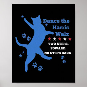 Kamala Harris Wheimer 2024 Waltz Dance 2 stappen v Poster