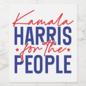 Kamala Harris Wijn Etiket (Enkel label)