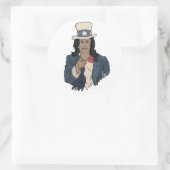 Kamala Harris wil dat je stemt Ronde Sticker (Tas)