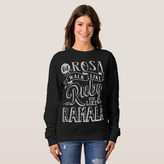 Kamala Harris Women's Empowerment Basic Sweatshirt (Voorkant volledig)