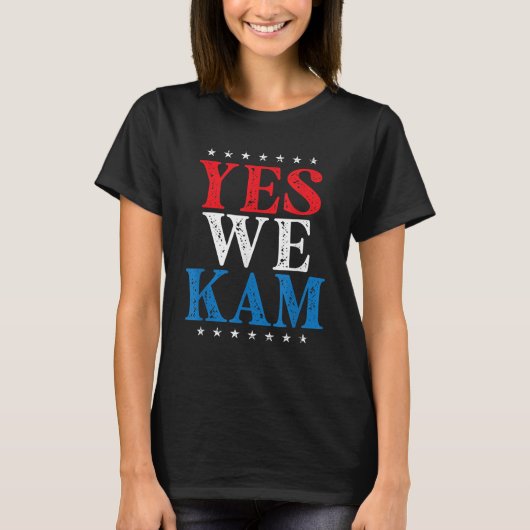 Kamala Harris - Yes We Kam T-shirt (Voorkant)