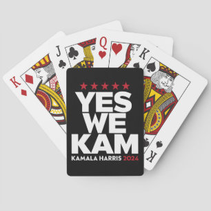 Kamala Harris Yes We Kam voor US President 2024 Pokerkaarten