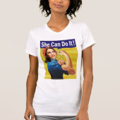 Kamala Harris, ze kan het! T-shirt (Voorkant)