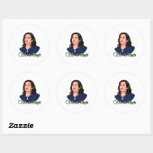 KAMALA HARRIS - Zij het volk Ronde Sticker (Vel)