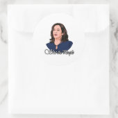 KAMALA HARRIS - Zij het volk Ronde Sticker (Tas)