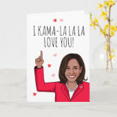 Kamala - I Kama-la-la Love You Valentijn Kaart (Gele Bloem)