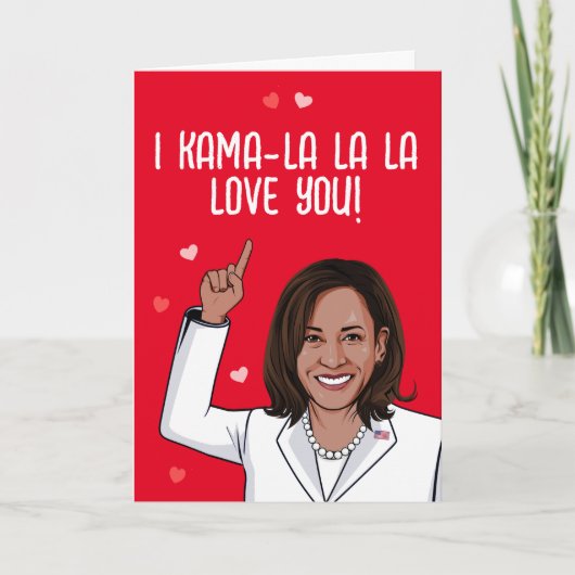 Kamala - Ik hou van jou, Kama-la-la, mijn Valentij Kaart (Voorkant)
