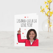 Kamala - Ik hou van jou, Valentijn Kaart (Gele Bloem)