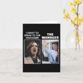 Kamala Ik wil de manager spreken Trump Mcdona Kaart (Gele Bloem)