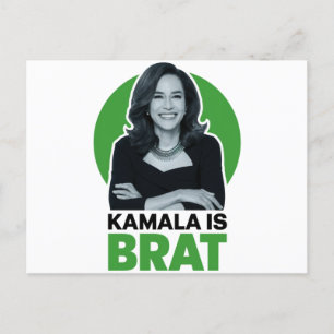 Kamala is Brat Grappig Sarcastisch Briefkaart
