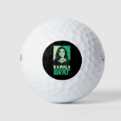 Kamala is Brat Grappig Sarcastisch Golfballen (Voorkant)