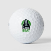 Kamala is Brat Grappig Sarcastisch Golfballen (Voorkant)