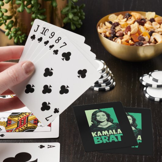 Kamala is Brat Grappig Sarcastisch Pokerkaarten (Insitu)