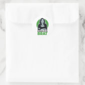 Kamala is Brat Grappig Sarcastisch Ronde Sticker (Tas)
