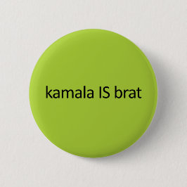 kamala IS brat Ronde Button 5,7 Cm